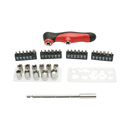 Csavarhúzó készlet tubularis kulcsokkal 4-14mm és torx,imbusz, PH, PZ, SL bitekkel 37 részes Cr-V