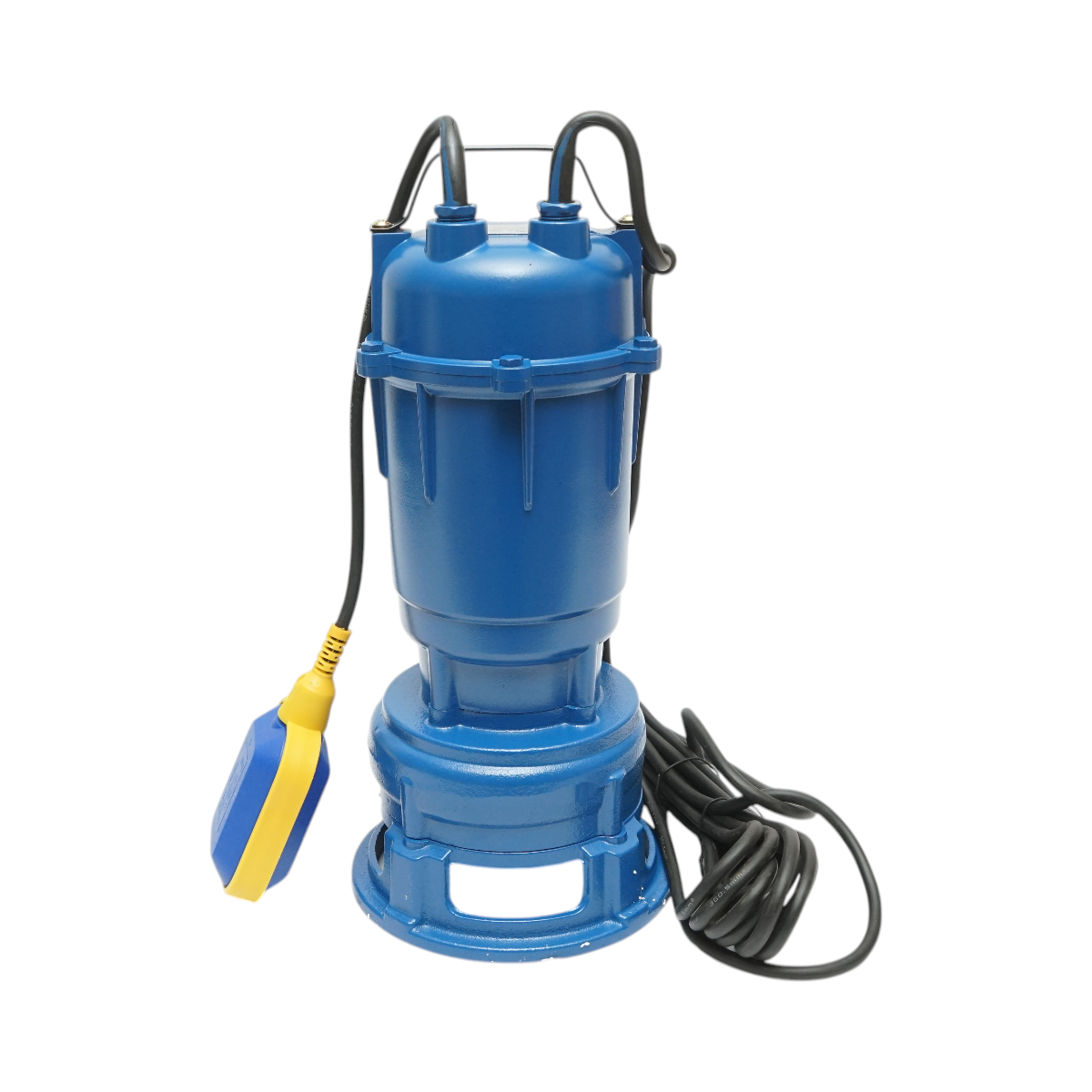 Szennyezett vízszivattyú, merülő vízelvezető úszóval és darálóval 5500 W, 220 V, áramlási sebesség 233 l/perc, H8m WQDS15-8-0,55F Breckner Germany Szivattyú