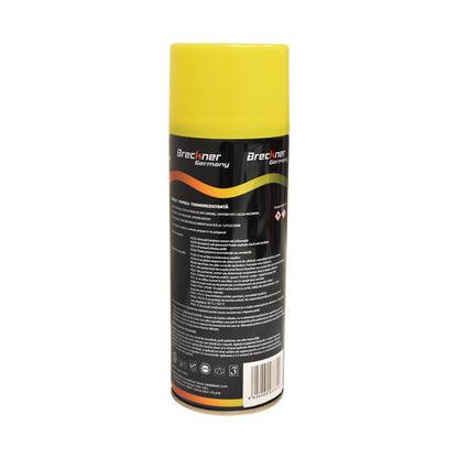 Akril spray festék, 400 fokig hőálló sárga 450ml Breckner Germany