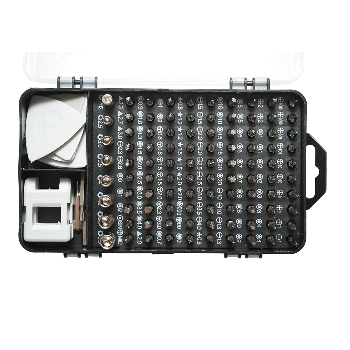 Precíziós csavarhúzó készlet bitek, torx, kereszt, hatszögletű, elektronika 139 db
