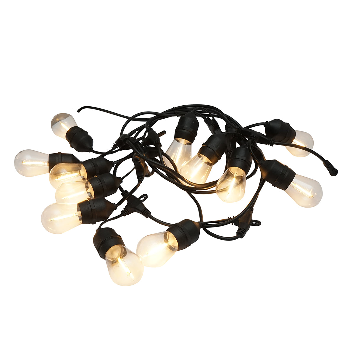 Kültéri LED világítási rendszer 12 E27 foglalat, 6m kábel, 220V IP44 Breckner Germany