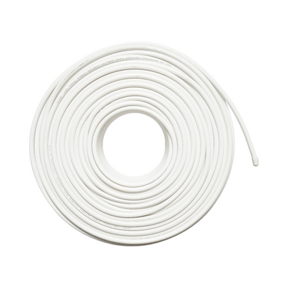 RG6 koaxiális CCTV kábel Q5+ 1mm réz, 75 Ohm, fehér PVC 100m/tekercs