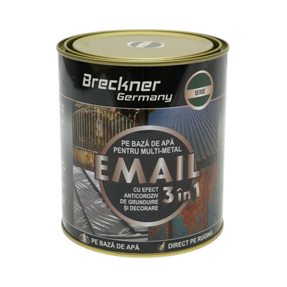 Vopsea email anticoroziva 3 in 1 zöld John Deere fémhez 750g, közvetlenül a rozsdára, vízalapú Breckner Germany
