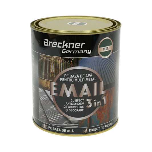 Vopsea email anticoroziva 3 in 1 zöld John Deere fémhez 750g, közvetlenül a rozsdára, vízalapú Breckner Germany