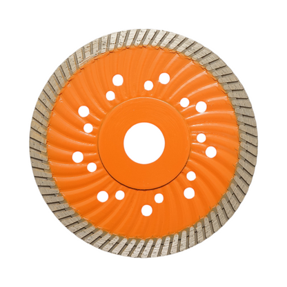 Gyémánttárcsa turbó 125x22.23mm, szegmens 10mm csempéhez, burkolólapokhoz, mozaikhoz, kemény kőhöz, márványhoz, gránithoz Breckner Germany