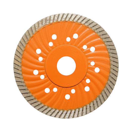 Gyémánttárcsa turbó 125x22.23mm, szegmens 10mm csempéhez, burkolólapokhoz, mozaikhoz, kemény kőhöz, márványhoz, gránithoz Breckner Germany