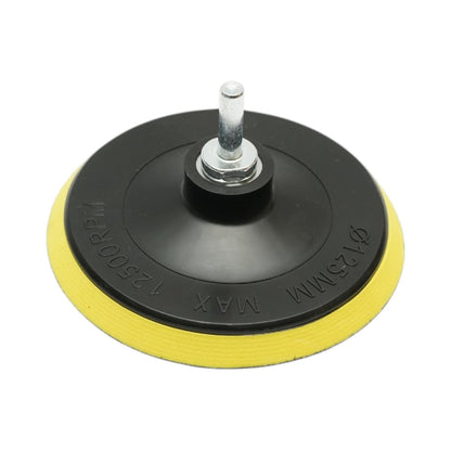 125mm Velcro csiszolási és polírozási készlet, polírozó szivacs, gyapjú pad, csiszolópad, csiszolókorongok P80, P120, P180, M14 adapter szöglcsiszolóhoz és fúrógéphez 9 részes Breckner Germany