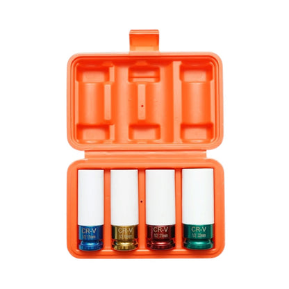 Breckner Germany csőkulcs készlet kerékcsavarokhoz műanyag felnivedelem 17mm, 19mm, 21mm, 22mm, 1/2 inch négyzet Cr-V