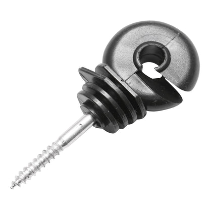 Kompakt szigetelő fekete fekete fekete 5.4mm 87x37mm elektromos kerítés Mezofarm
