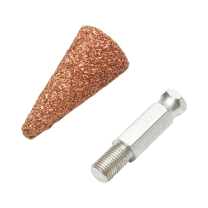 Csiszolókő polírozó abrazív kúpos 25x50mm, szemcseméret K36, hatszögletű szár 3/8 inch