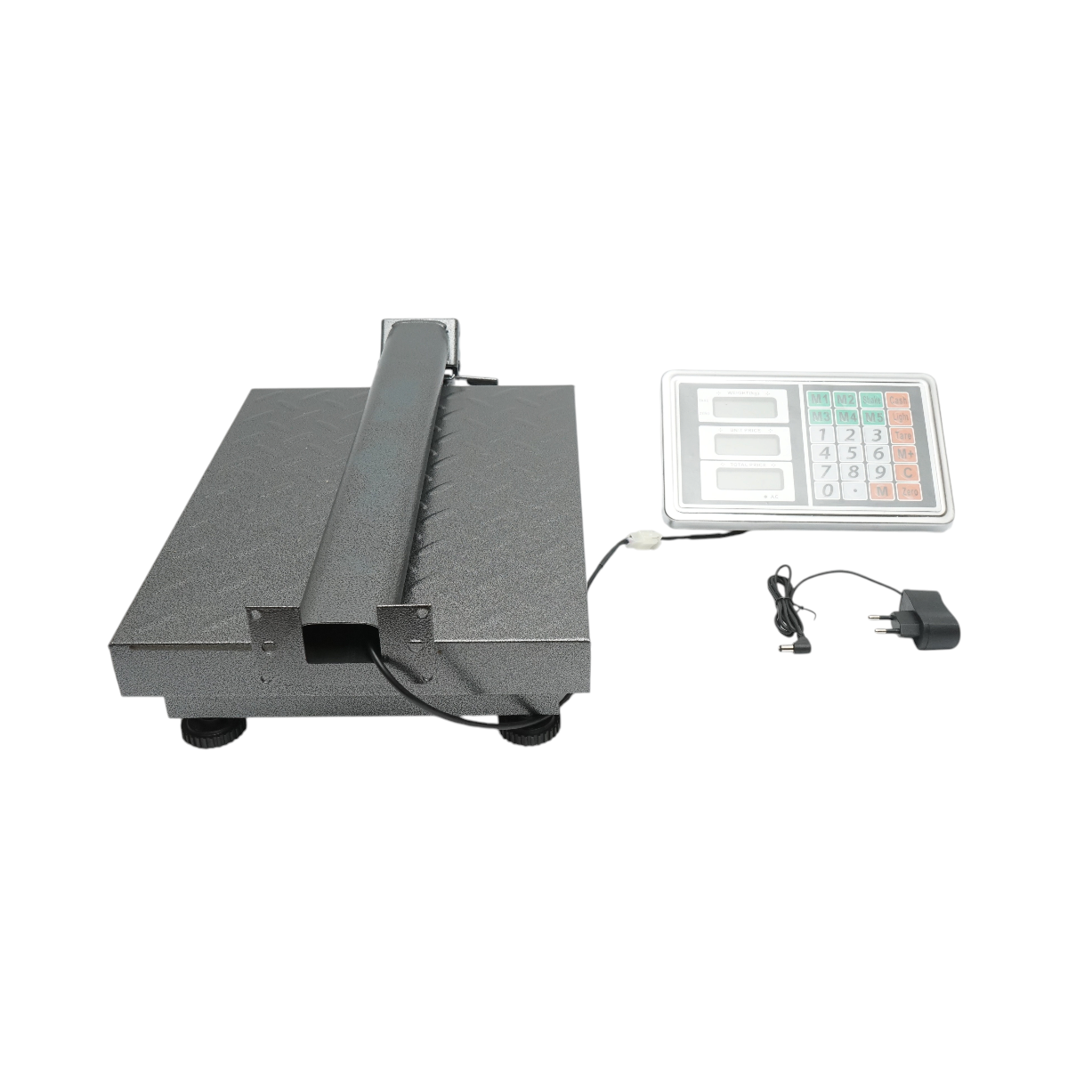 Elektronikus padlómérleg 150kg platformtípus 400x300mm összecsukható karral, LCD kijelző Breckner Germany