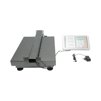 Elektronikus padlómérleg 150kg platformtípus 400x300mm összecsukható karral, LCD kijelző Breckner Germany