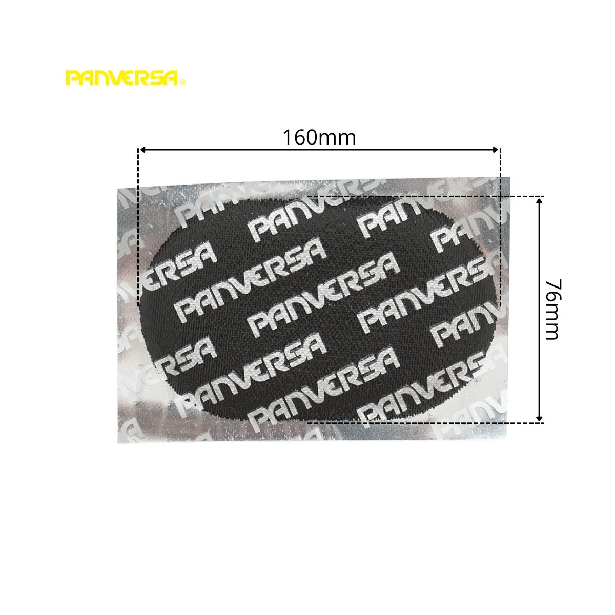 Ovális vulkanizáló foltok 76x160mm PP9 Panversa belső csövekhez