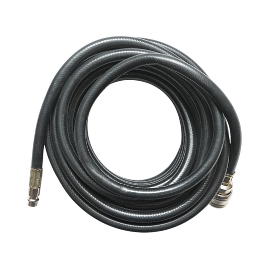 Kompresszor levegőcső 12m PVC 6x11mm és univerzális gyorscsatlakozók