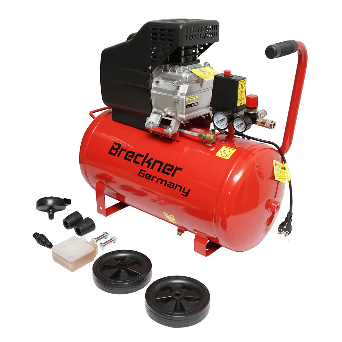 Légkompresszor 50L teljesítmény 1.5kW/2CP maximális nyomás 8 Bar, szívólevegő térfogat 184L Breckner Germany