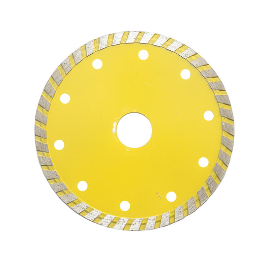 125x22,23mm turbó szinterezett gyémántkorong, max. fordulatszám 12200rpm, nedves/száraz vágás kő, csempe, kerámia, márvány Crownman