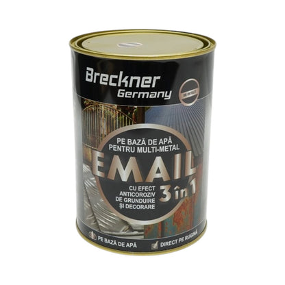 3 az 1-ben rozsdagátló email festék antracit szürke RAL 7016 fémhez 2kg, közvetlenül a rozsdára, vízalapú Breckner Germany