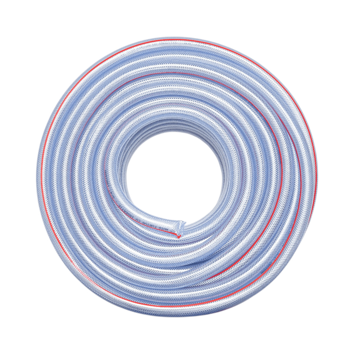 Átlátszó PVC kerti tömlő, slag, 3/4 inch (19mm), PN6 bar, 19x25mm fonott textilbetéttel 50m/tekercs INTENZÍV HASZNÁLAT