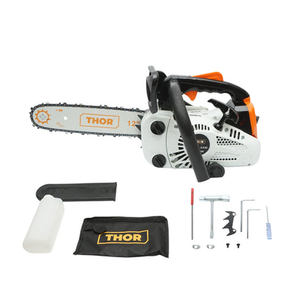 Professzionális benzinmotoros láncfűrész 2 ütemű 25.4cc, 1.2CP, 8500rpm, 12 inch (300mm) lánc THOR