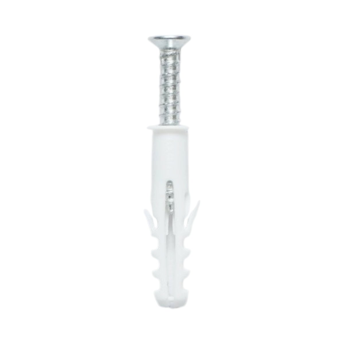 Univerzális műanyag dübel, tipli szett fehér 6x30mm csavarral 4x30mm 50 db/szett