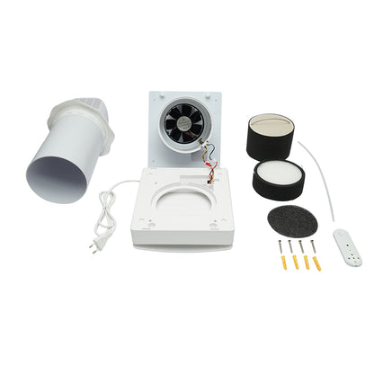 Hővisszanyerő ventilátor 1 helyiséghez, falra szerelhető 50m3/h, 7.8W, Wi-Fi 220V AV-TTWWW5-W