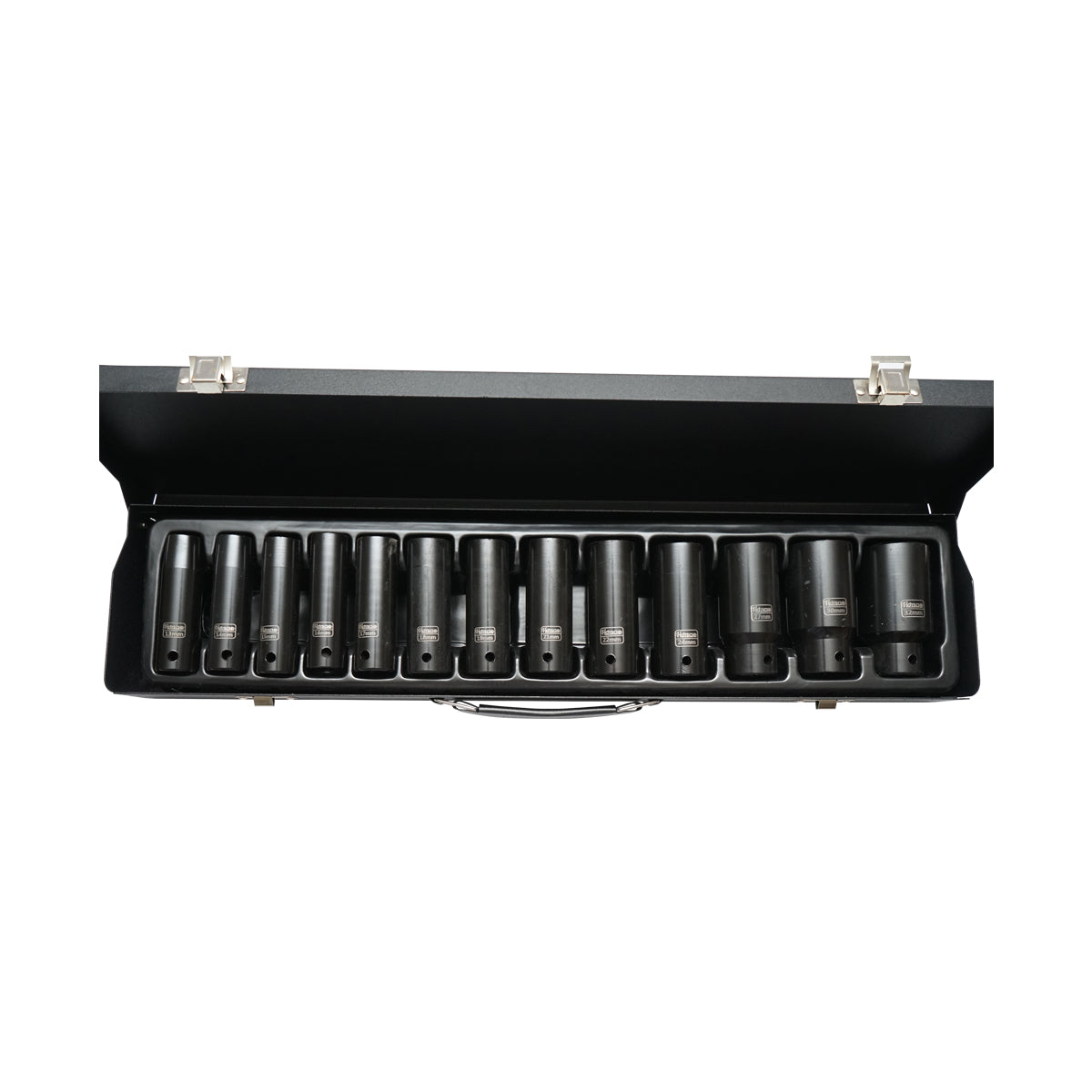 13 darabos hosszú ütvecsavaros dugókulcs készlet 1/2, 13-32 mm Hoteche
