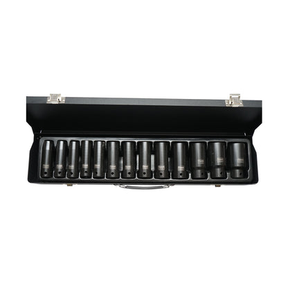 13 darabos hosszú ütvecsavaros dugókulcs készlet 1/2, 13-32 mm Hoteche