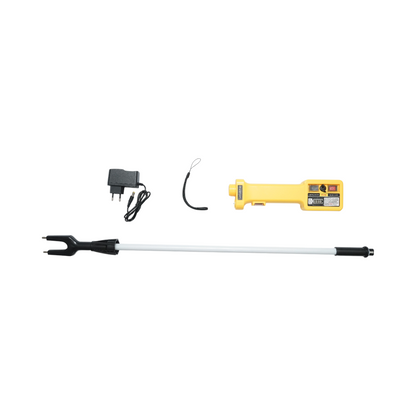 Professzionális elektromos állat-terelő bot 1100V akkumulátorral 8.4V, 2200mAh, LED lámpa, akkumulátor-kijelző, 80cm-es rúd
