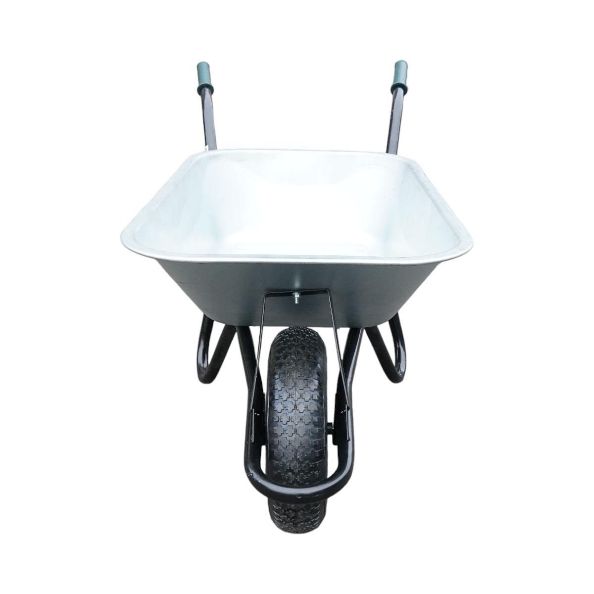 Fém talicska 100L pneumatikus kerékkel 400/8 és horganyzott tál 895x642x298mm Thor