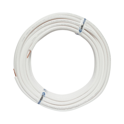 AC AC 1/4 (6.35mm) réz klímacső, falvastagság 0.70mm, szigetelés 6mm klíma berendezésekhez 50m/tekercs