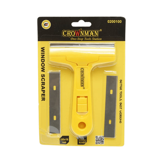 Üvegkaparó 3 pengével 18x100mm Crownman