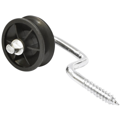 Fekete szigetelő résszel fi 6.9mm 107x54mm elektromos kerítés Thor