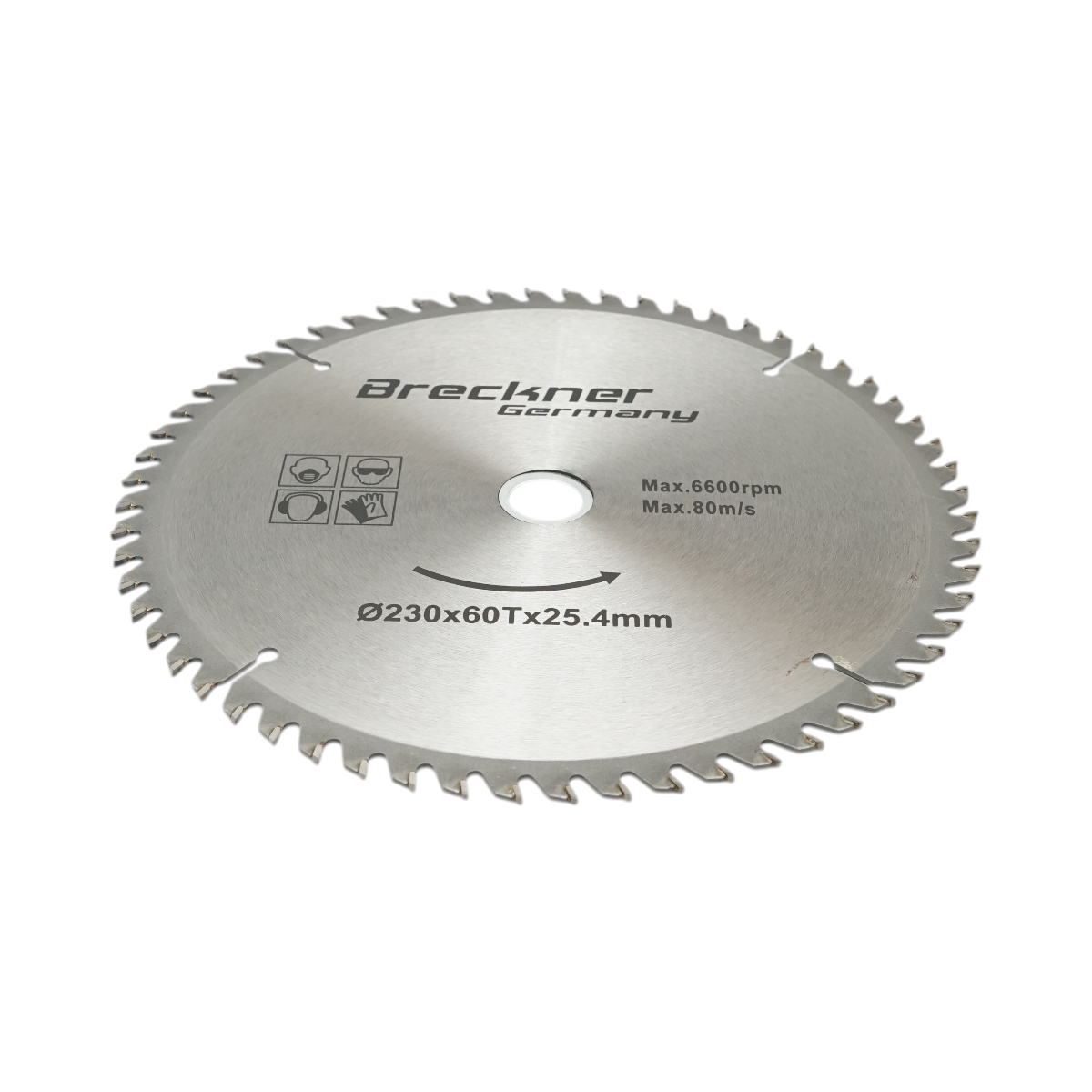 Körkorong fához 230x25.4mm, max. fordulatszám 6600rpm, 60 fog, ipari Crownman Crownman