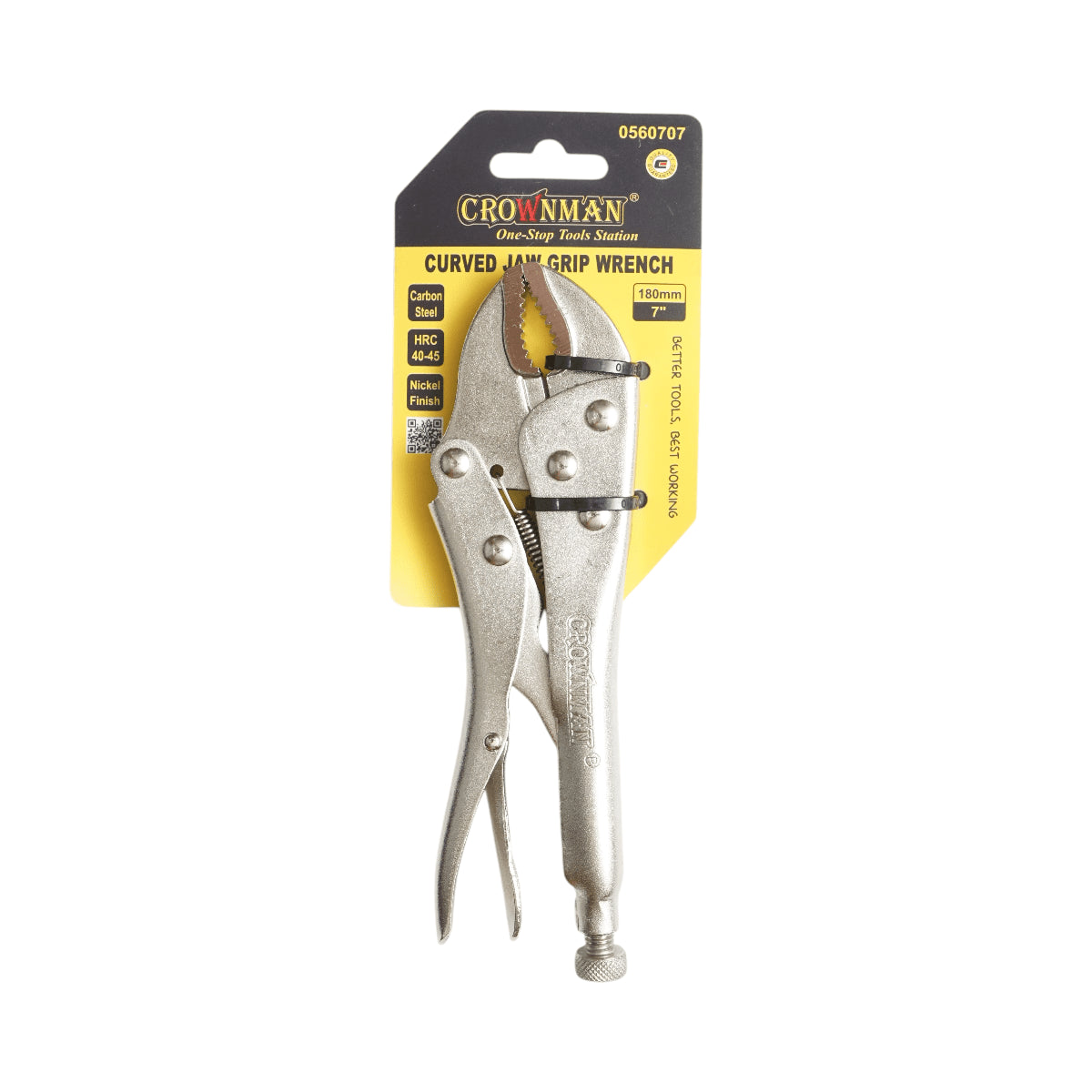 Crownman Professional 180 mm-es önzáró, többcélú, ívelt sarlófogó