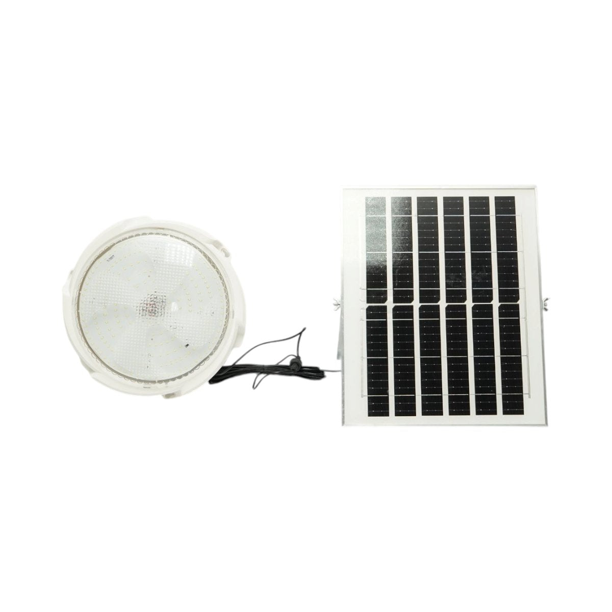 Napelemes LED mennyezeti lámpa 200W, 6500K 12W napelem panellel, 5400mAh akkumulátor, mozgásérzékelő és távirányító IP65 Breckner Germany
