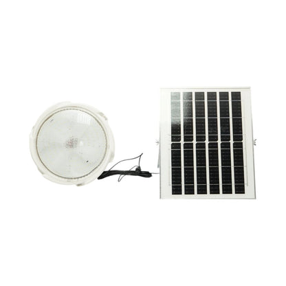Napelemes LED mennyezeti lámpa 200W, 6500K 12W napelem panellel, 5400mAh akkumulátor, mozgásérzékelő és távirányító IP65 Breckner Germany