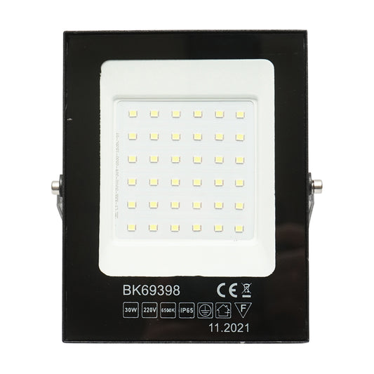 LED reflektor 30W, 220V, 6500K, IP65 fekete 141x11x13mm Breckner Germany