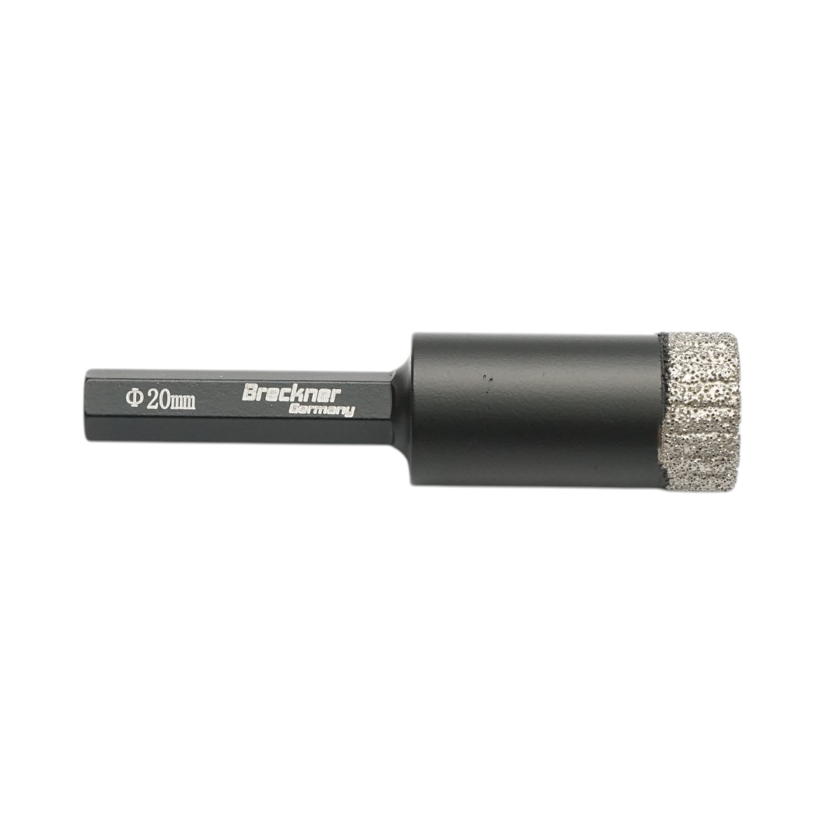 Gyémántozott fúrófej 20x80mm, 1/4 hatszögletű befogás kerámialap, márvány, gránit Breckner Germany