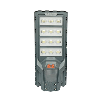 Napelemes LED közvilágítási lámpa 500W 25W-os napelem panellel, 20000mAh akkumulátor, mozgásérzékelő, távirányító, oszlopra szerelhető IP65 Breckner Germany