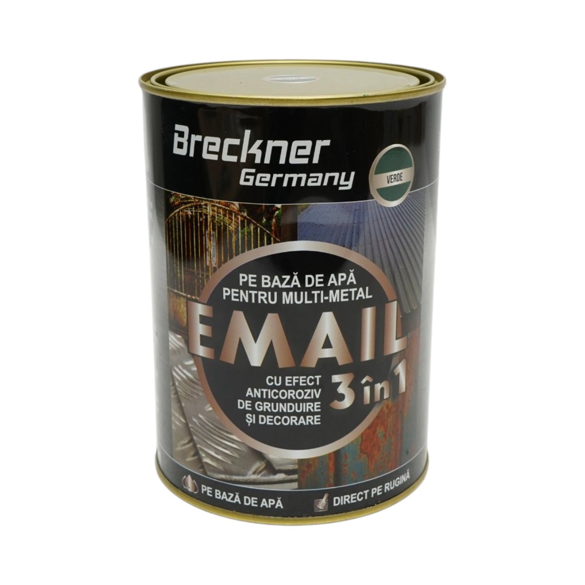Breckner Germany 3 az 1-ben zöld John Deere rozsdagátló email festék fémhez 2kg, közvetlenül a rozsdára, vízalapú