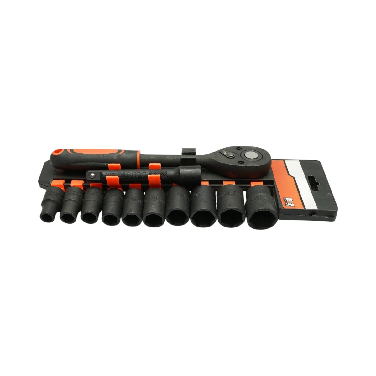 Csőkulcs készlet 10-24mm, 125mm hosszabbító, 1/2 inch racsnis hajtómű 12 részes Cr-V Breckner Germany