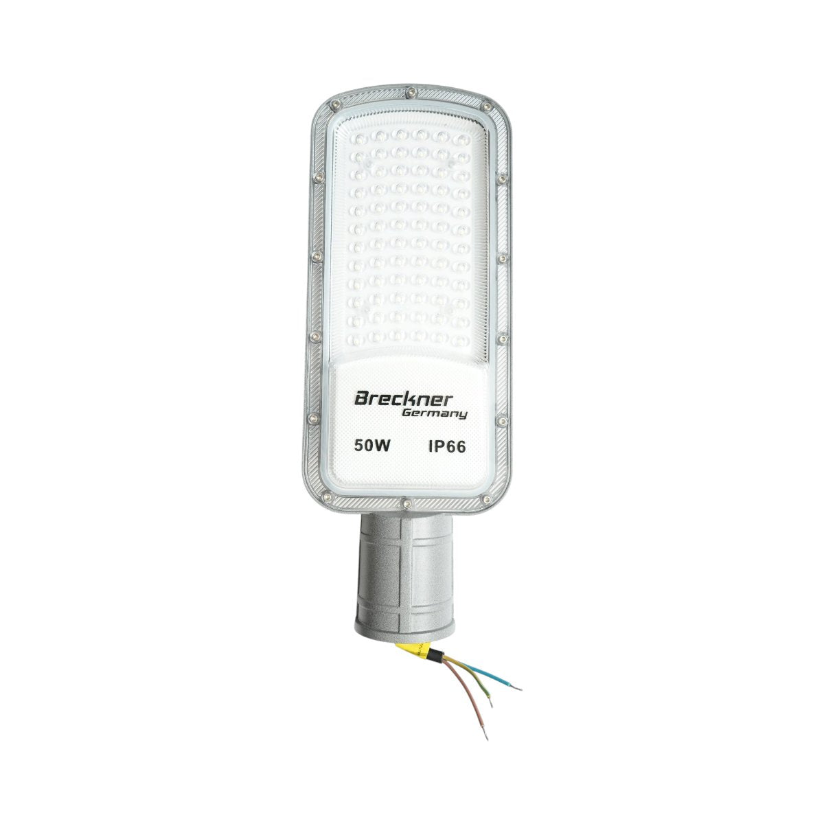 LED közúti világítólámpa 50W, 100-265V, 6500K, 5500lm oszlopra szerelhető 340x125x25mm IP66 Breckner Germany
