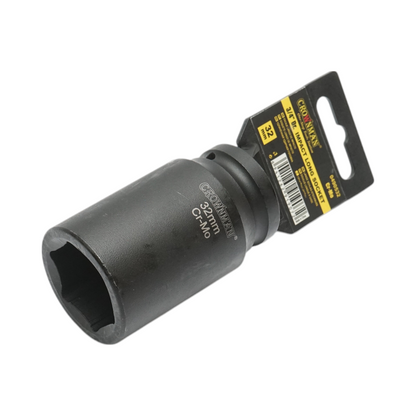 Crownman Cr-Mo Crownman 3/4 hüvelykes négyszögletes 32 mm hosszú ütvecsavarozó kulcs