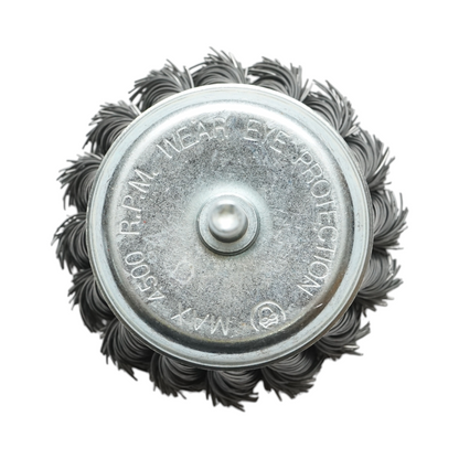 Csészekefe csavart szállal 75mm, 6mm szár, max. 4500rpm Breckner Germany