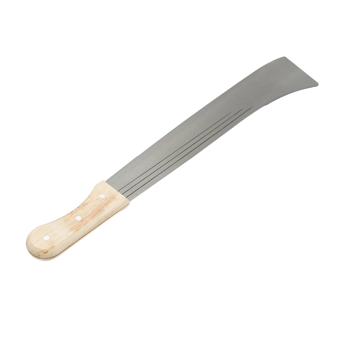 Acélpengés bozótvágó kés (machete) 650 mm-es, fa fogantyúval