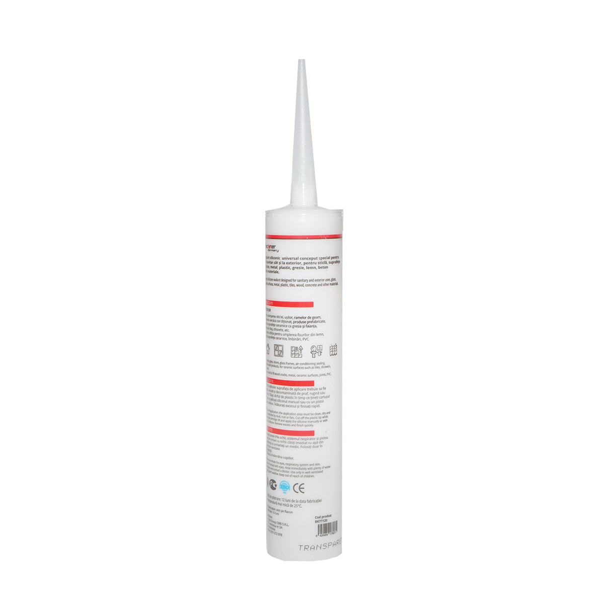 Szilikon átlátszó univerzális átlátszó beltéri/kültéri 300ml Breckner Germany