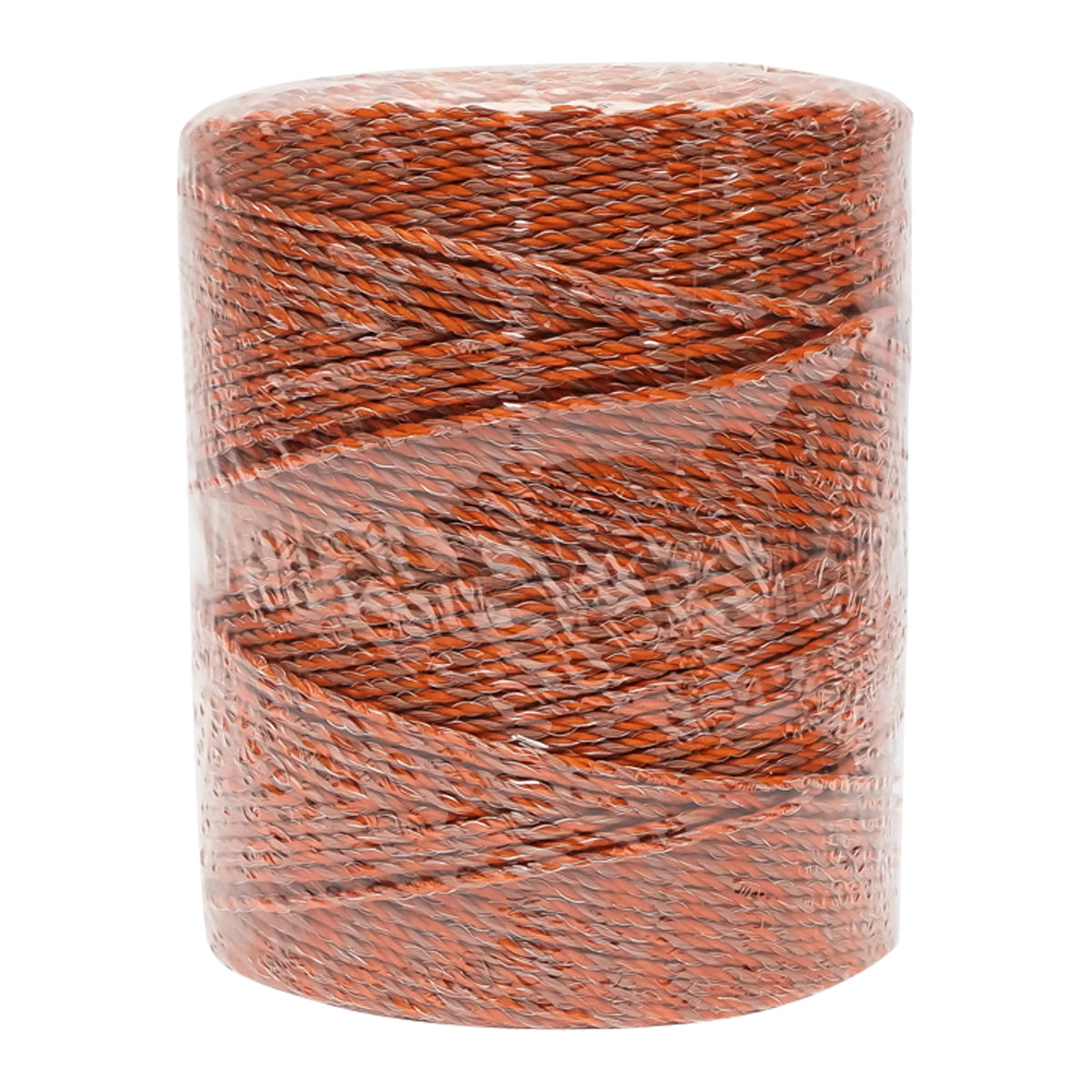 Narancssárga-barna cérna orsó fi 3mm 5x0.2mm SS, ellenállás 4.5 Ohm/m, 500m elektromos kerítés Breckner Germany