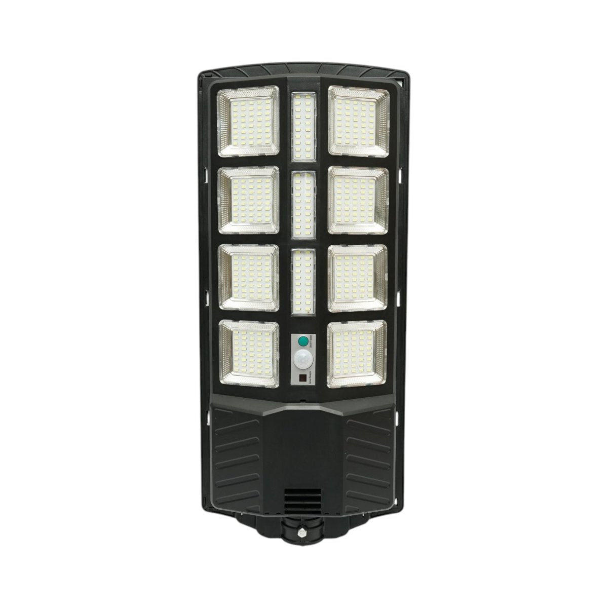 Napelemes LED közvilágítási lámpa 200W 12W-os napelem panellel, 8000mAh akkumulátor, mozgásérzékelő, távirányító, oszlopra szerelhető IP67 Breckner Germany