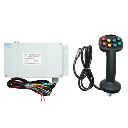 8-gombos elektromos joystick 24V-os vezérlési móddal