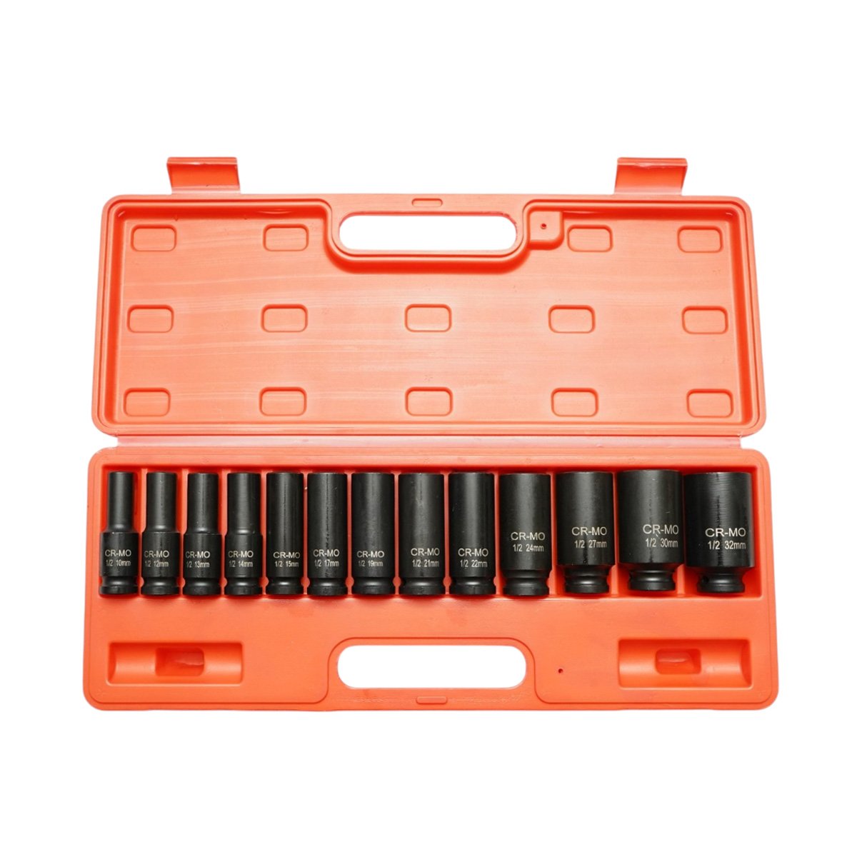 Breckner Germany hosszú csőkulcs készlet 10-32mm, 1/2 inch négyzet Cr-Mo 13 darab